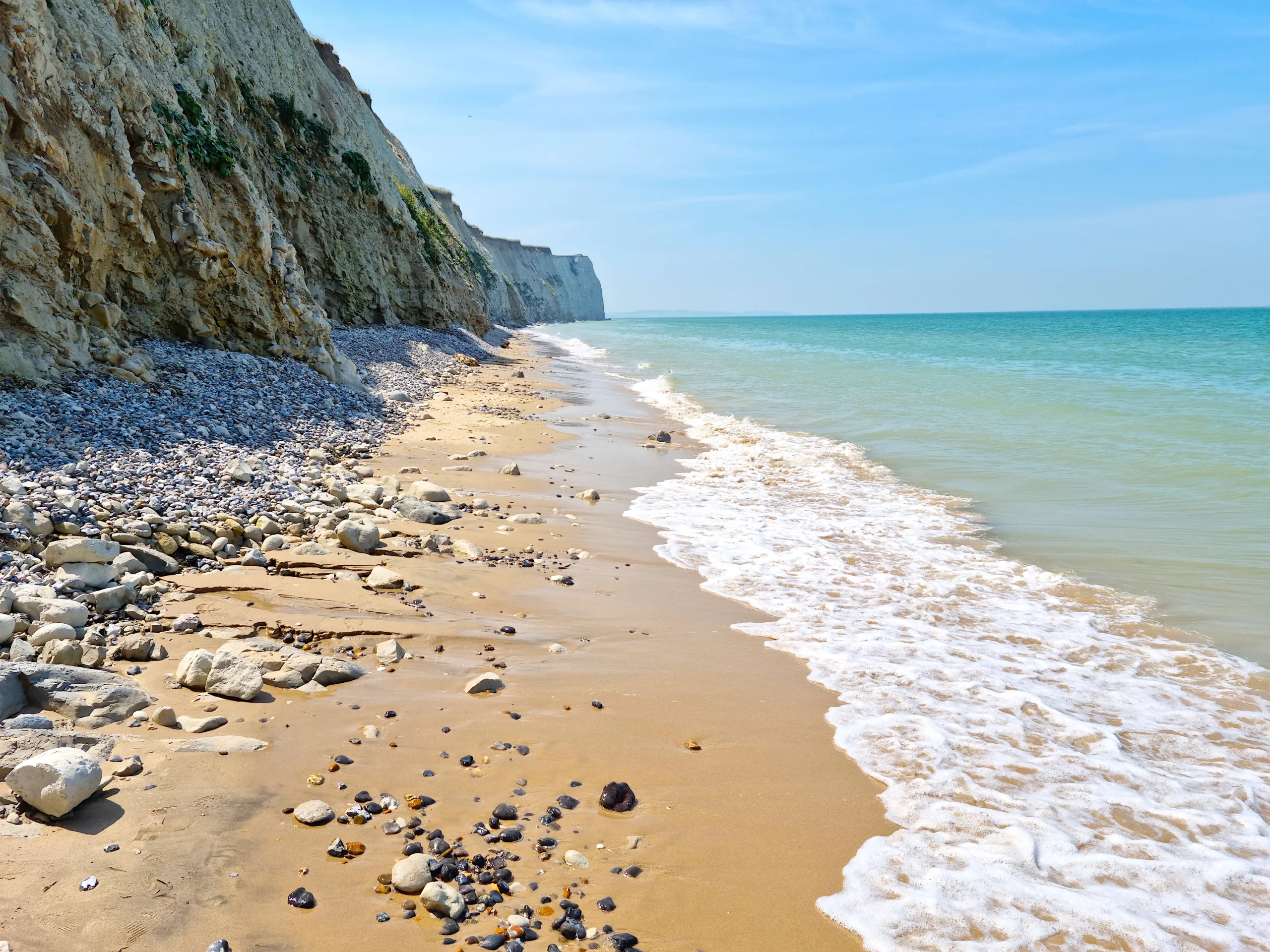 Falaises et plage de la Côte d'Opale près de votre hébergement au Portel